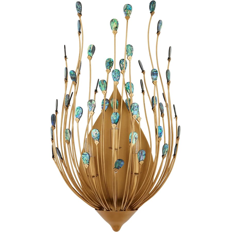Currey and Company Delphos 3 Light 25" Tall Wall Sconce