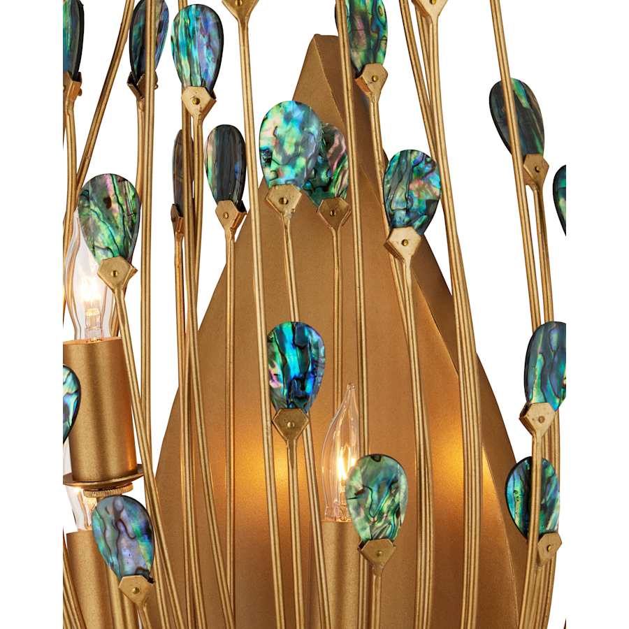 Currey and Company Delphos 3 Light 25" Tall Wall Sconce