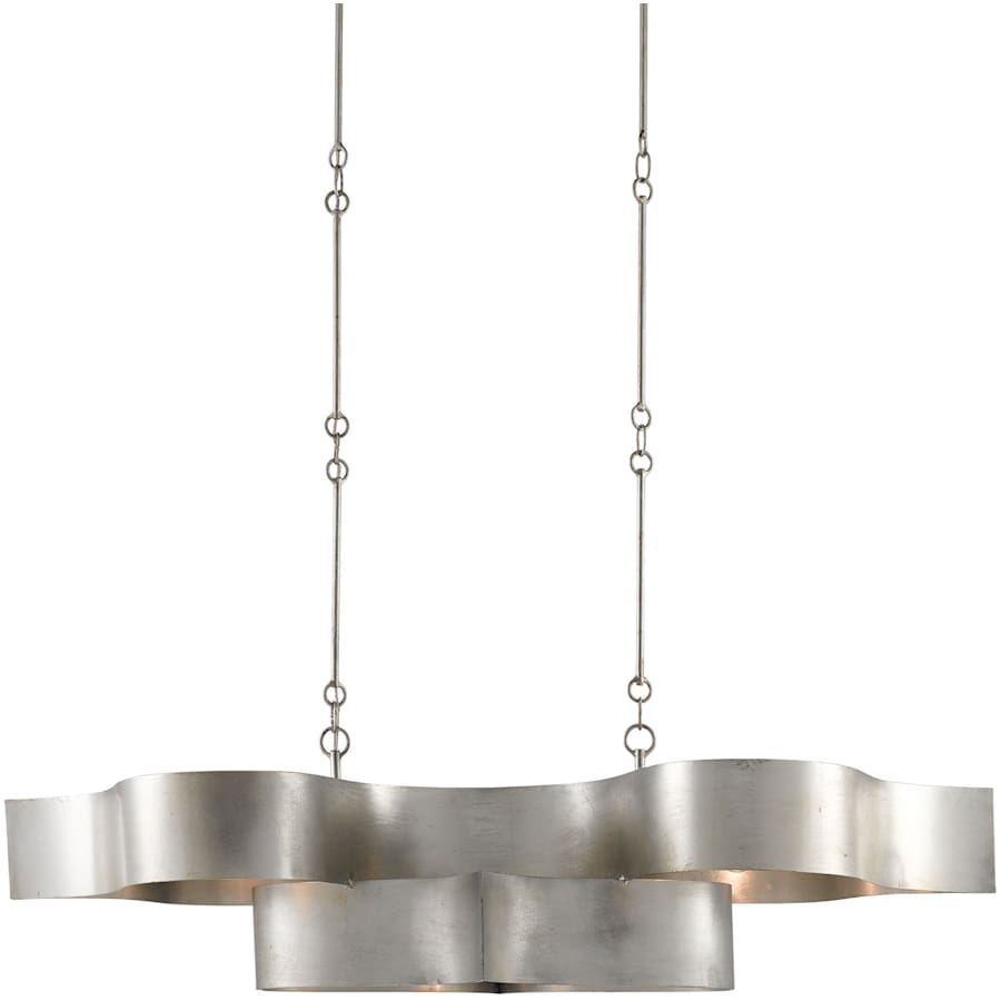 Currey and Company Grand Lotus 6 Light 51" Wide Wrought Iron Chandelier