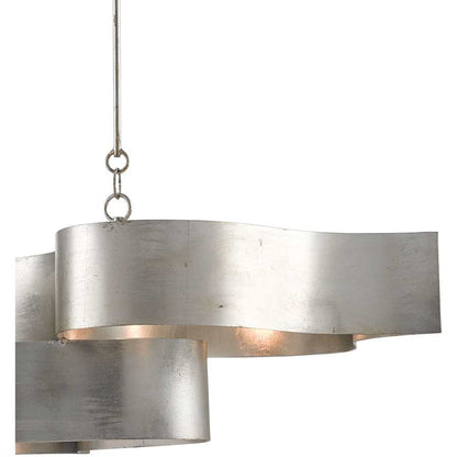 Currey and Company Grand Lotus 6 Light 51" Wide Wrought Iron Chandelier