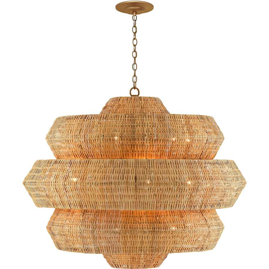 Currey and Company Antibes Grande 18 Light 48" Wide Wrought Iron Chandelier