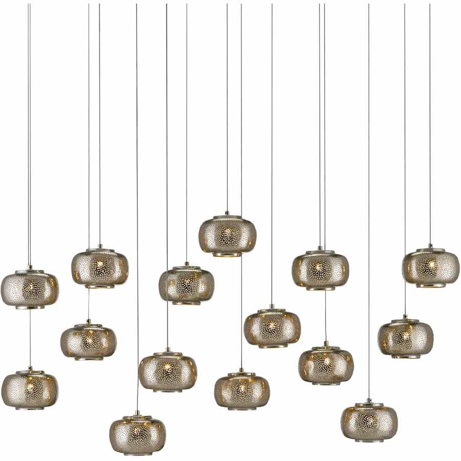 Currey and Company Pepper 15 Light 48" Wide Linear Pendant