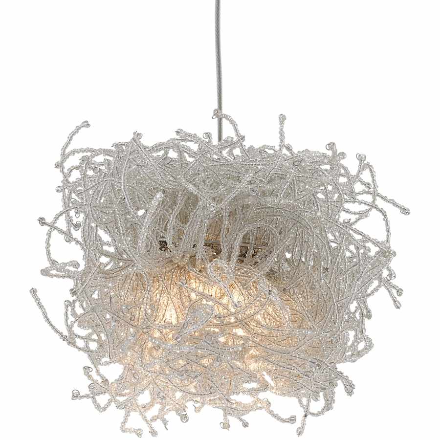 Currey and Company Birds Nest 15 Light 48" Wide Abstract Linear Pendant