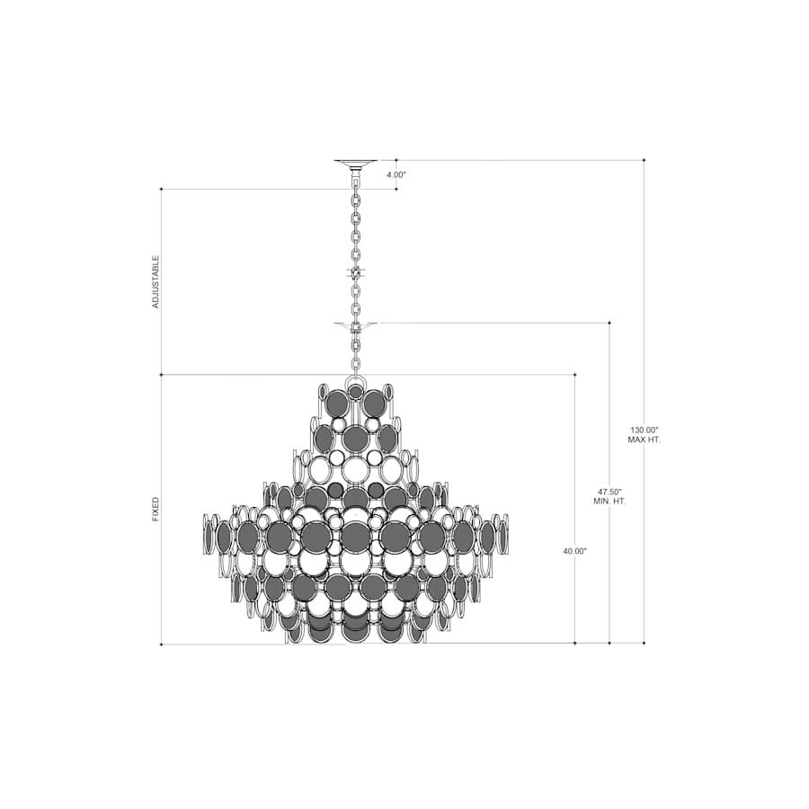 Currey and Company Galahad 12 Light 43" Wide LED Empire Chandelier