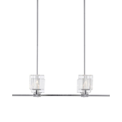 Currey and Company Valerio 6 Light 48" Wide LED Linear Chandelier