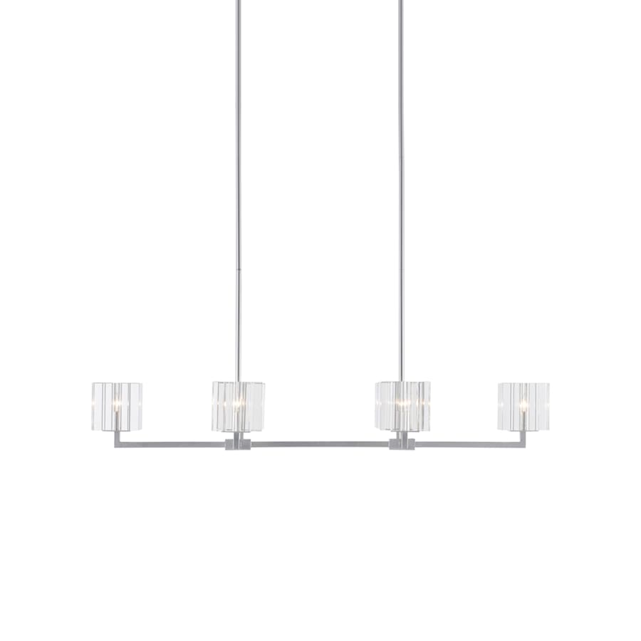 Currey and Company Valerio 6 Light 48" Wide LED Linear Chandelier