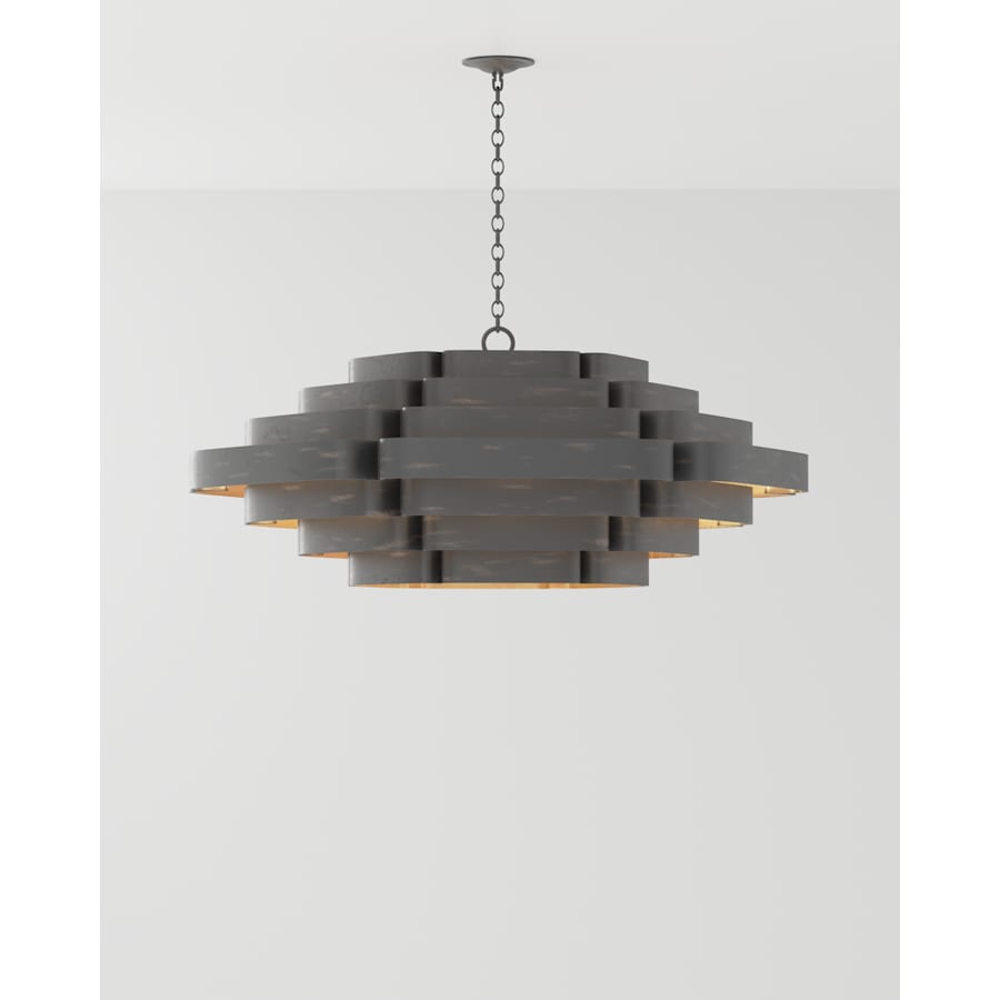 Currey and Company 6 Light 48" Wide LED Chandelier