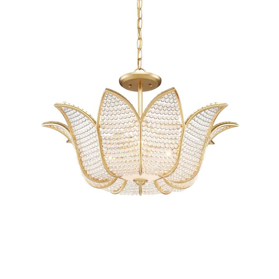 Currey and Company 3 Light 27" Wide LED Chandelier