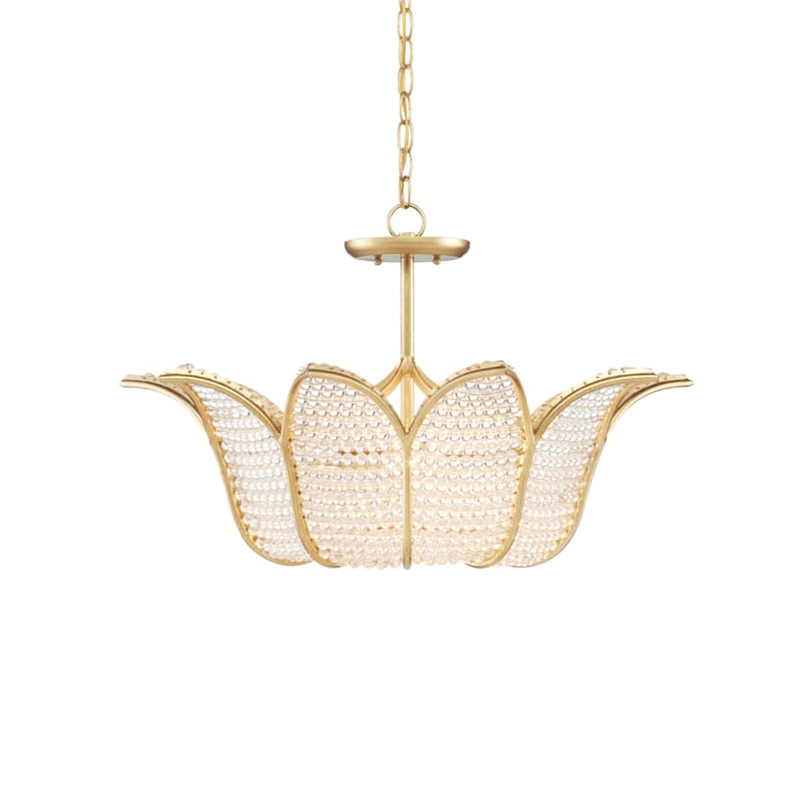 Currey and Company 3 Light 27" Wide LED Chandelier