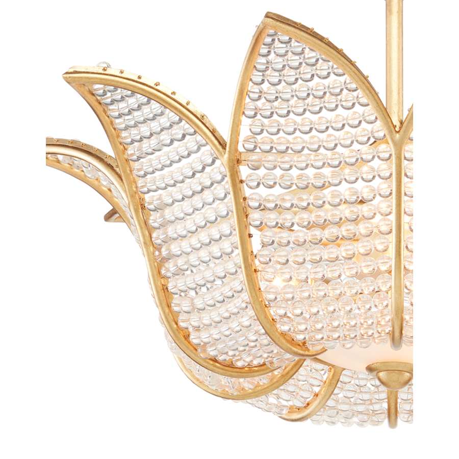Currey and Company 3 Light 27" Wide LED Chandelier