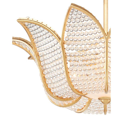 Currey and Company 3 Light 27" Wide LED Chandelier