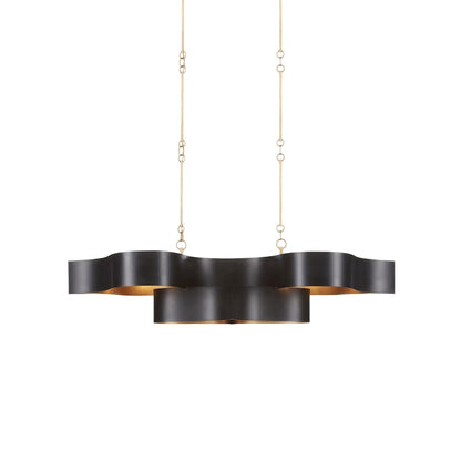 Currey and Company Grand Lotus 6 Light 51" Wide LED Chandelier