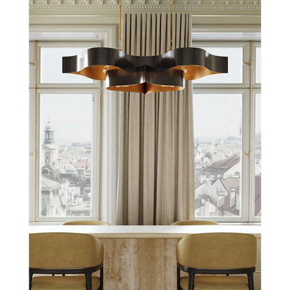 Currey and Company Grand Lotus 6 Light 51" Wide LED Chandelier