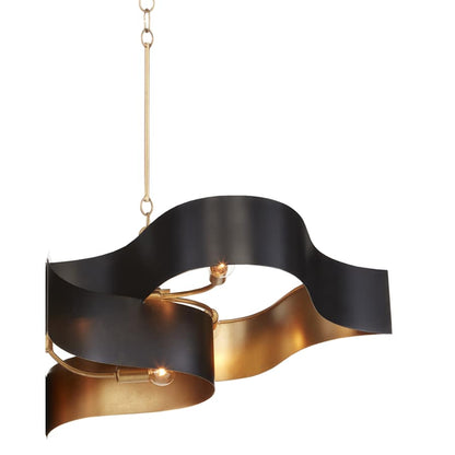 Currey and Company Grand Lotus 6 Light 51" Wide LED Chandelier