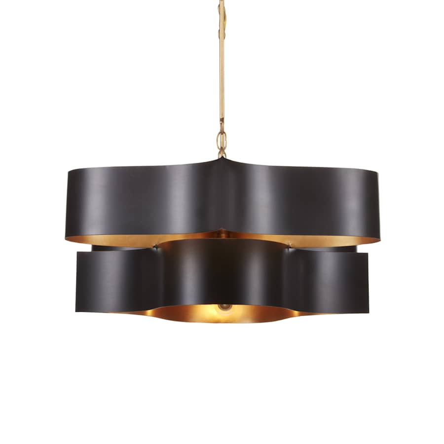 Currey and Company Grand Lotus 6 Light 51" Wide LED Chandelier