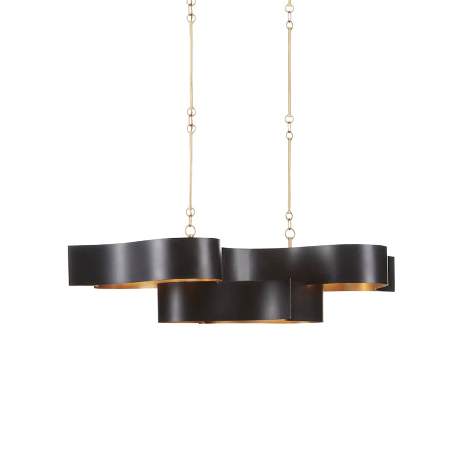 Currey and Company Grand Lotus 6 Light 51" Wide LED Chandelier