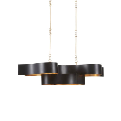 Currey and Company Grand Lotus 6 Light 51" Wide LED Chandelier