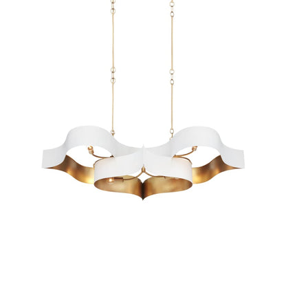 Currey and Company Grand Lotus 6 Light 51" Wide LED Chandelier