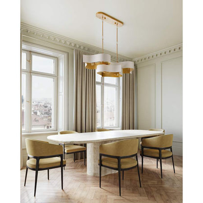 Currey and Company Grand Lotus 6 Light 51" Wide LED Chandelier