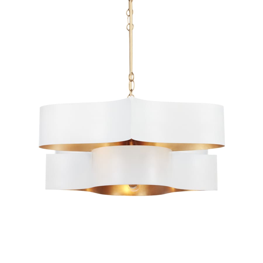 Currey and Company Grand Lotus 6 Light 51" Wide LED Chandelier