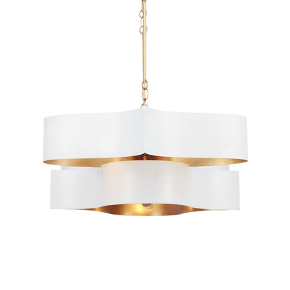 Currey and Company Grand Lotus 6 Light 51" Wide LED Chandelier