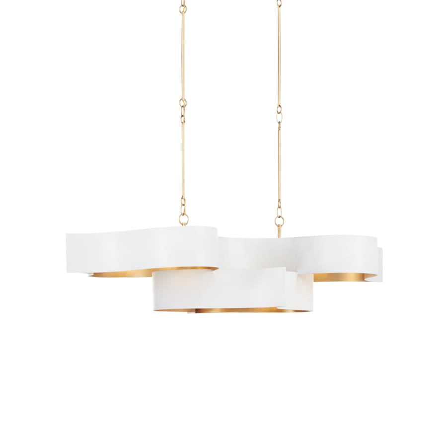 Currey and Company Grand Lotus 6 Light 51" Wide LED Chandelier