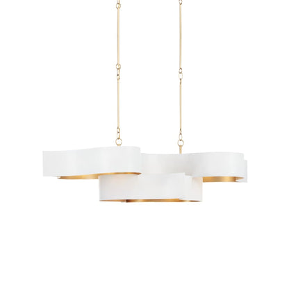 Currey and Company Grand Lotus 6 Light 51" Wide LED Chandelier