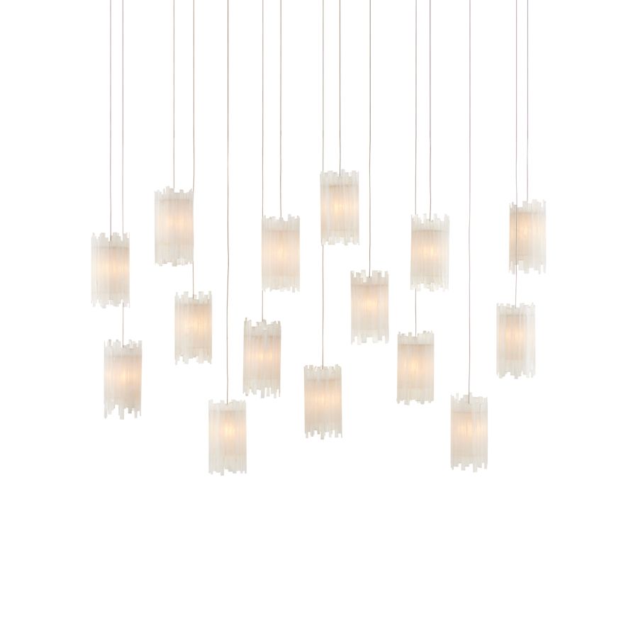Currey and Company Escenia 15 Light 48" Wide LED Multi Light Pendant