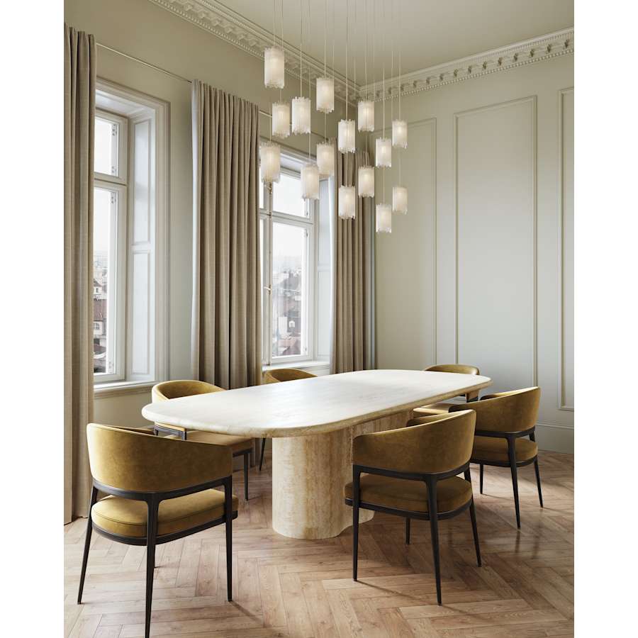 Currey and Company Escenia 15 Light 48" Wide LED Multi Light Pendant