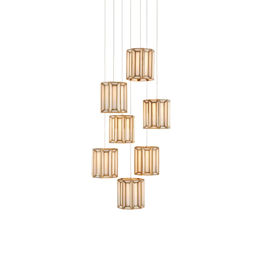 Currey and Company Daze 7 Light 17" Wide LED Multi Light Pendant