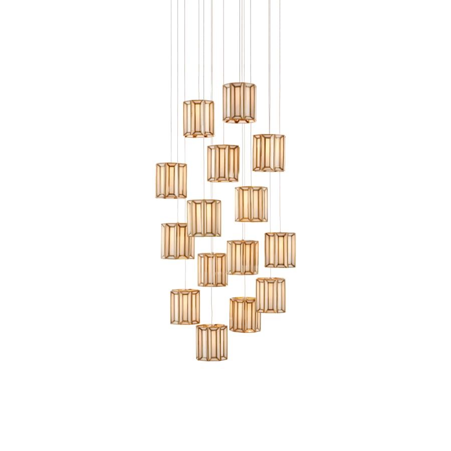Currey and Company Daze 15 Light 25" Wide LED Multi Light Pendant