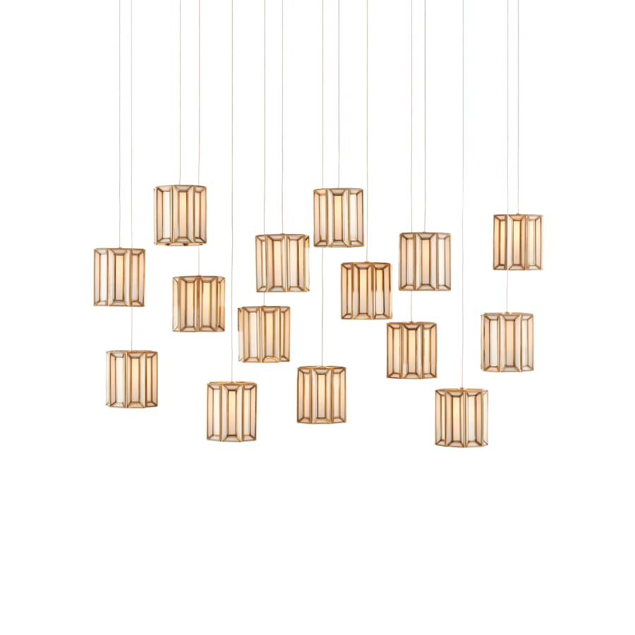 Currey and Company Daze 15 Light 48" Wide LED Multi Light Pendant