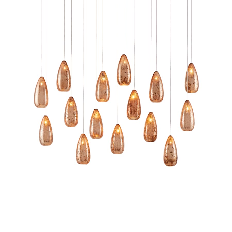 Currey and Company Rame 15 Light 48" Wide LED Multi Light Pendant