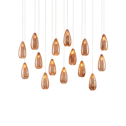 Currey and Company Rame 15 Light 48" Wide LED Multi Light Pendant