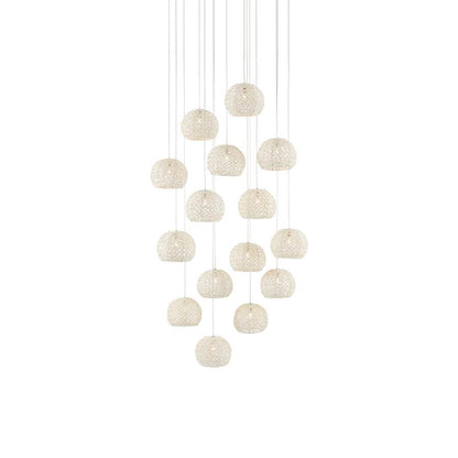 Currey and Company Piero 15 Light 25" Wide LED Multi Light Pendant