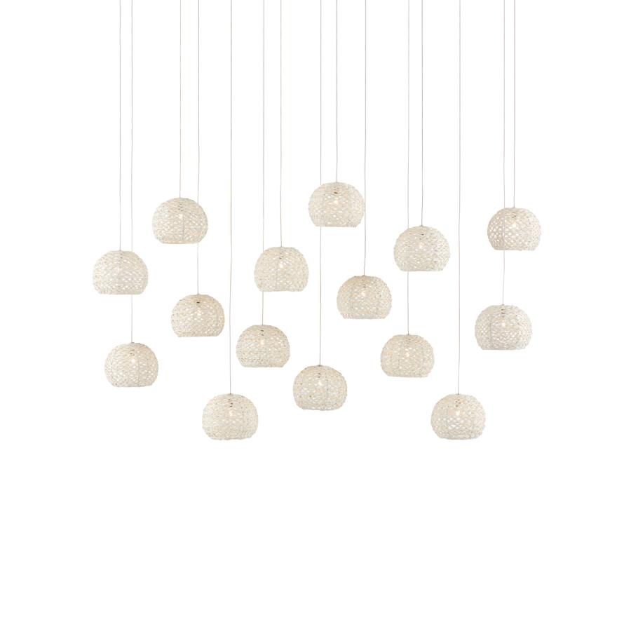 Currey and Company Piero 15 Light 48" Wide LED Multi Light Pendant
