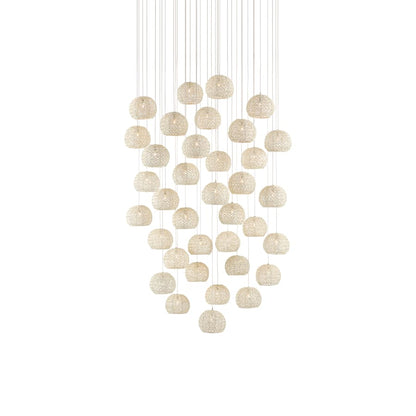 Currey and Company Piero 36 Light 37" Wide LED Multi Light Pendant