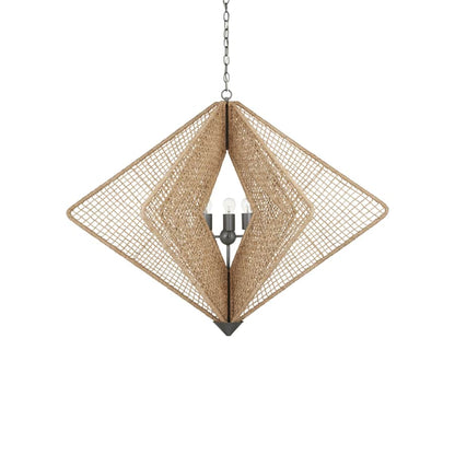 Currey and Company 3 Light 47" Wide LED Abstract Chandelier