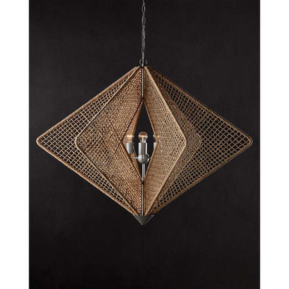 Currey and Company 3 Light 47" Wide LED Abstract Chandelier