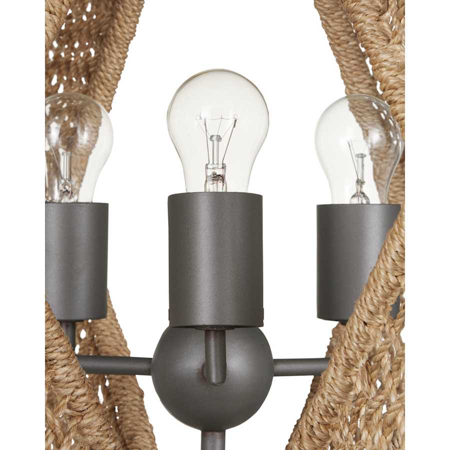 Currey and Company 3 Light 47" Wide LED Abstract Chandelier