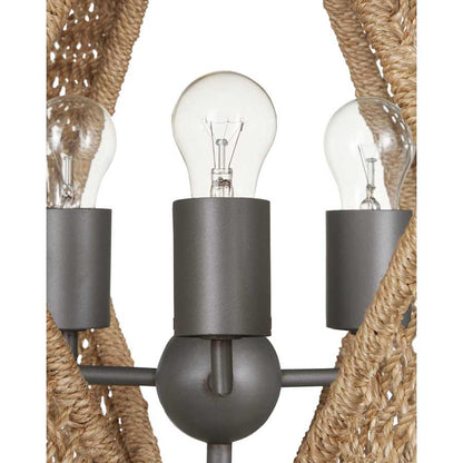 Currey and Company 3 Light 47" Wide LED Abstract Chandelier
