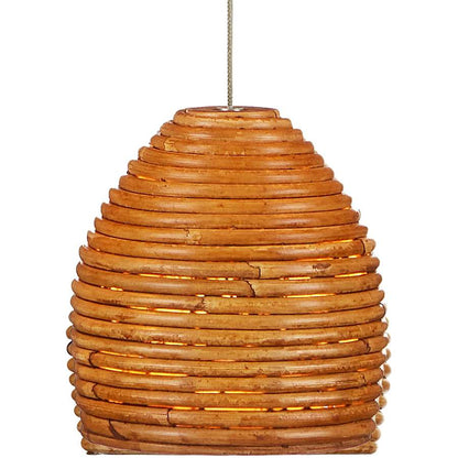 Currey and Company Beehive 15 Light 48" Wide Wood Linear Pendant