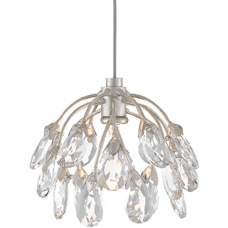 Currey and Company Crystal Bud 7 Light 58" Wide Linear Pendant