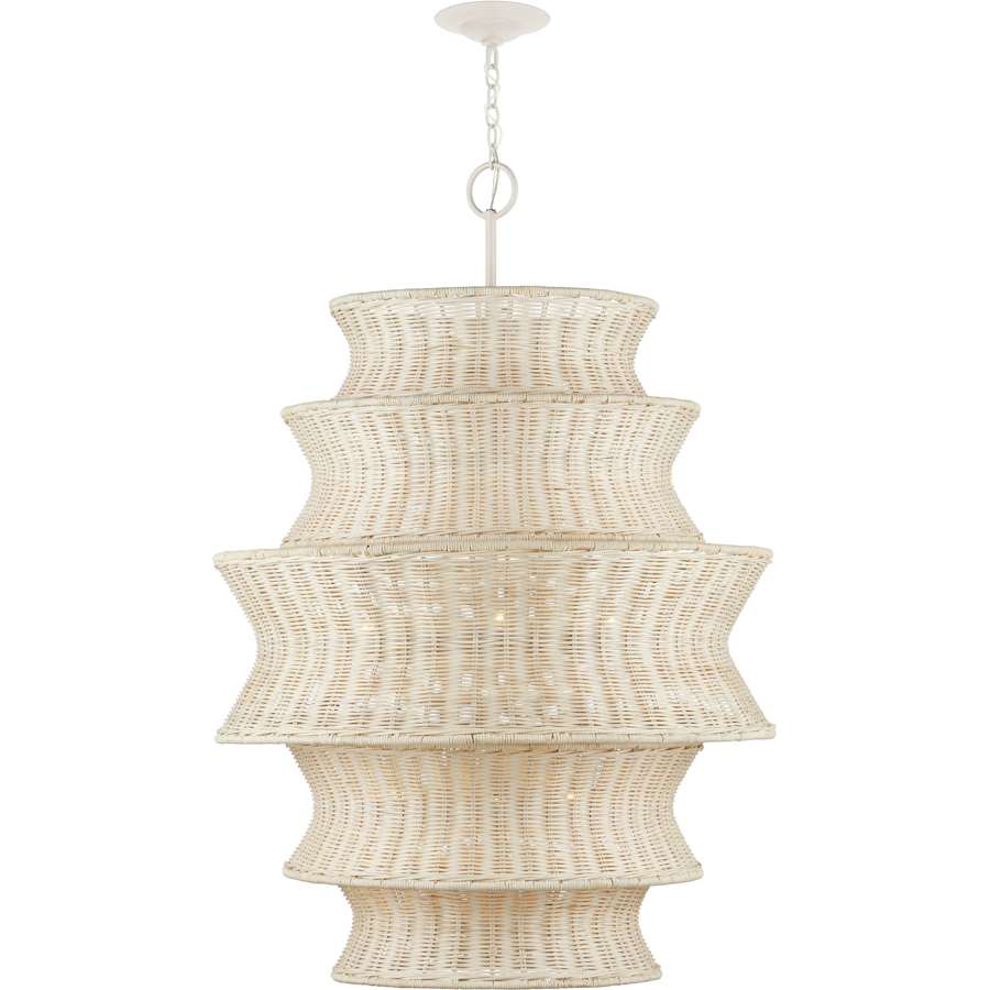 Currey and Company Phebe 9 Light 32" Wide Waterfall Chandelier