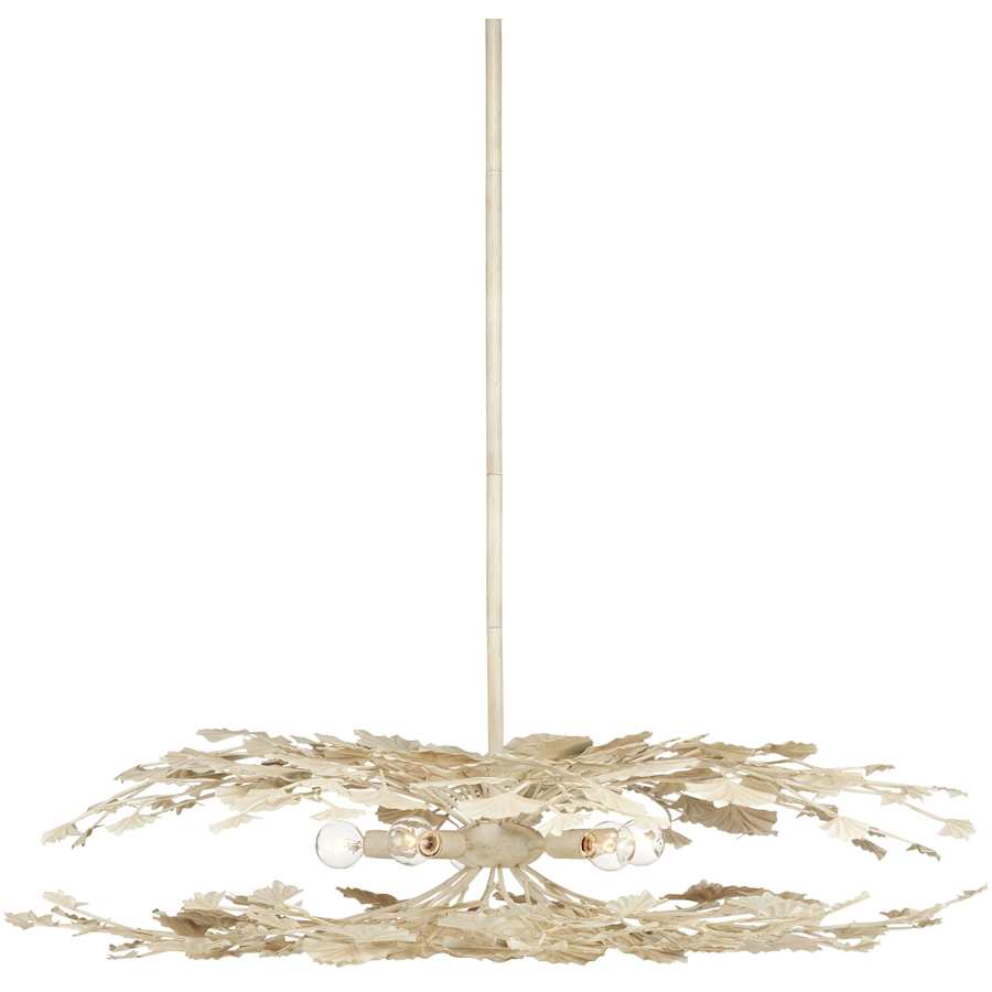 Currey and Company Maidenhair 5 Light 40" Wide Semi-flush Ceiling Fixture