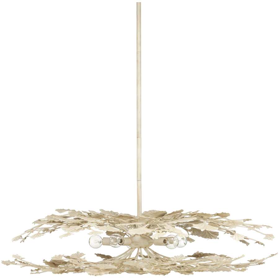 Currey and Company Maidenhair 5 Light 40" Wide Semi-flush Ceiling Fixture