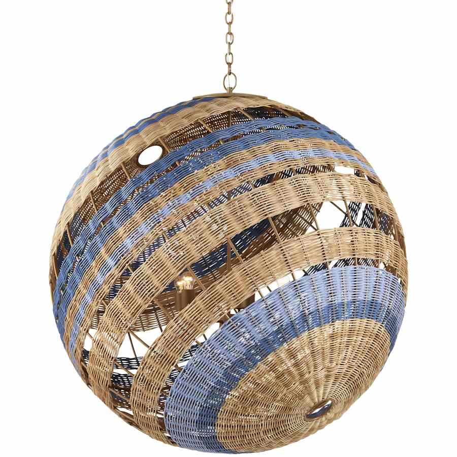 Currey and Company 5 Light 48" Wide Globe Chandelier