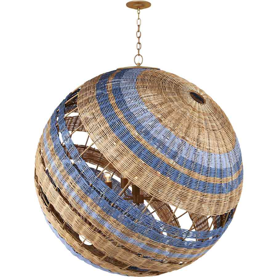 Currey and Company 5 Light 48" Wide Globe Chandelier