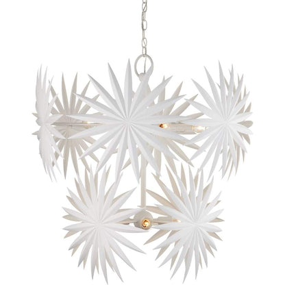 Currey and Company Bismarkia 10 Light 30" Wide Wrought Iron Waterfall Chandelier
