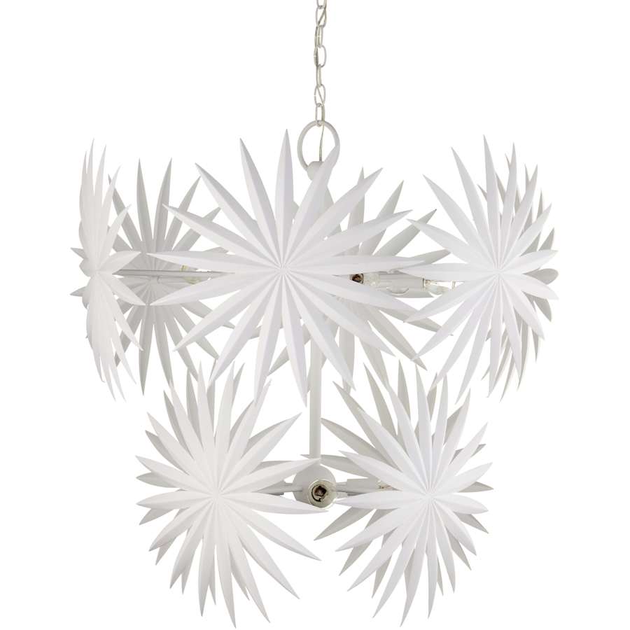 Currey and Company Bismarkia 10 Light 30" Wide Wrought Iron Waterfall Chandelier